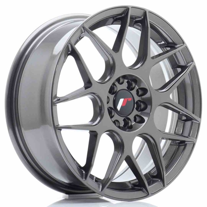 JR Wheels JR18 17x7 ET40 5x108/112 Hyper Gray