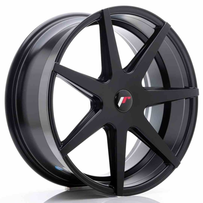 JR Wheels JR20 20x8,5 ET20-40 5H Blank Matt Black (1)