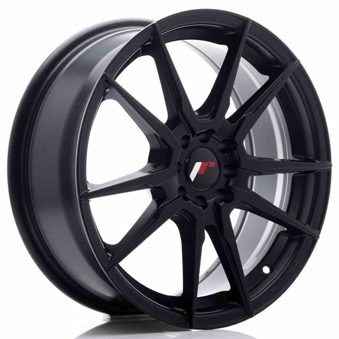 JR Wheels JR21 17x7 ET40 4x100/114 Matt Black (1)