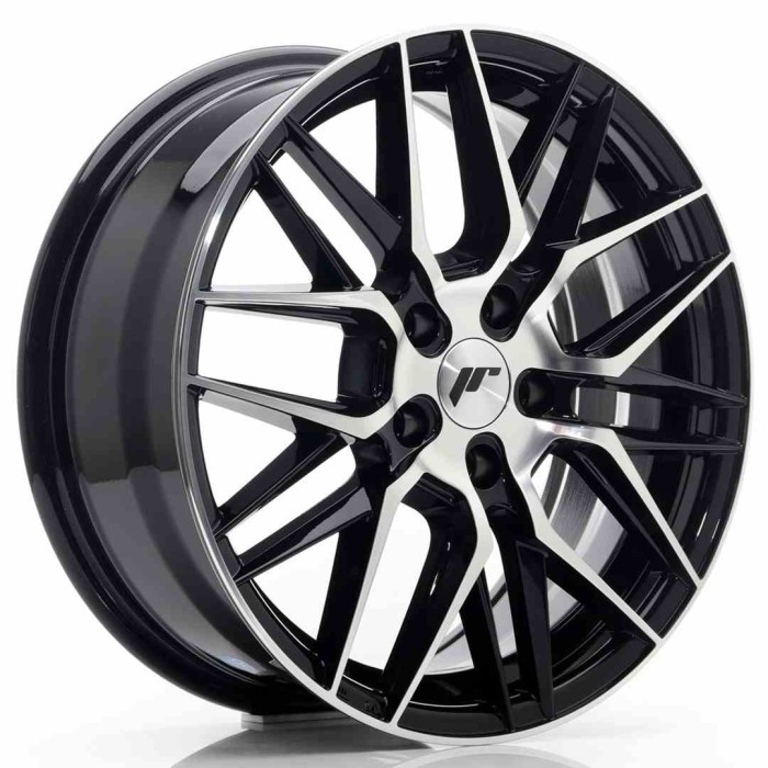 JR Wheels JR28 17x7 ET40 5x114,3 Gloss Black Machined Face (1)