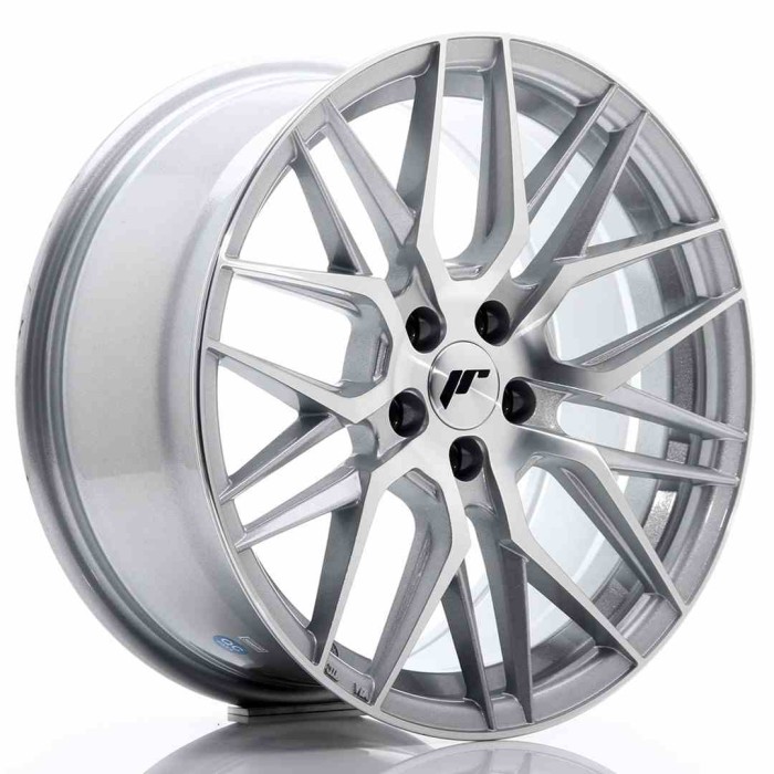 JR Wheels JR28 17x8 ET35 5x100 Silver Machined Face (1)