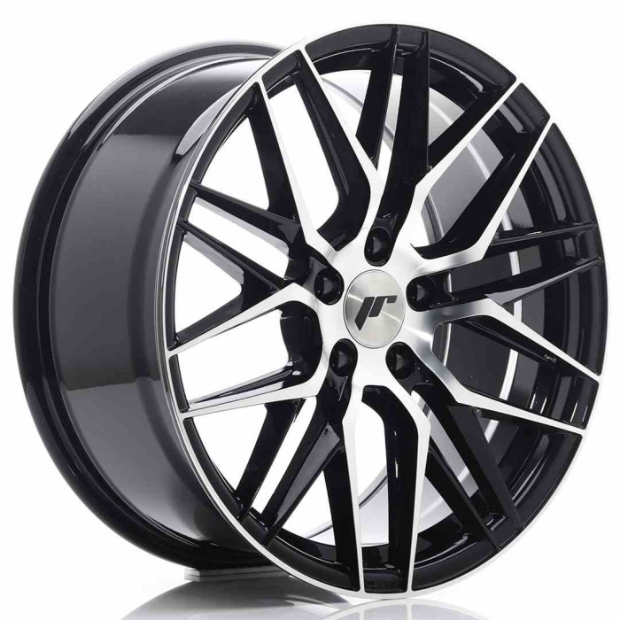 JR Wheels JR28 18x8,5 ET40 5x112 Gloss Black Machined Face (1)