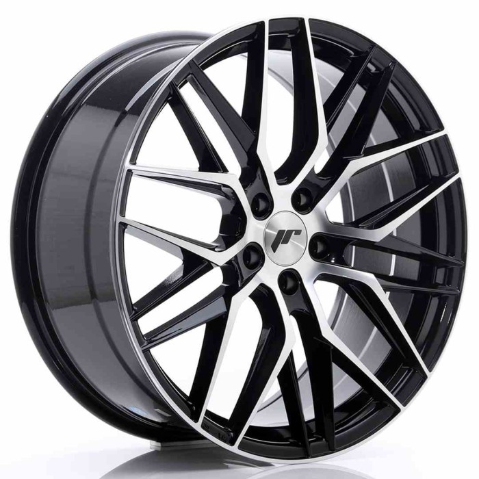 JR Wheels JR28 20x8,5 ET40 5x112 Gloss Black Machined Face (1)