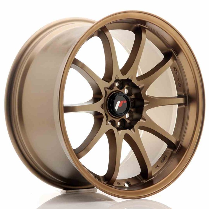 JR Wheels JR5 18x9,5 ET22 5x100/114,3 Dark Anodized Bronze (1)