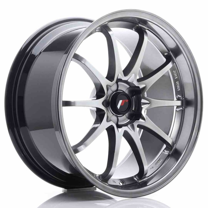 JR Wheels JR5 19x9.5 ET12-36 5H BLANK Hyper Black (1)