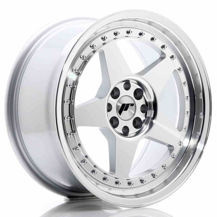 JR Wheels JR6 17x8 ET35 4x100/114 Silver Machined Face (1)