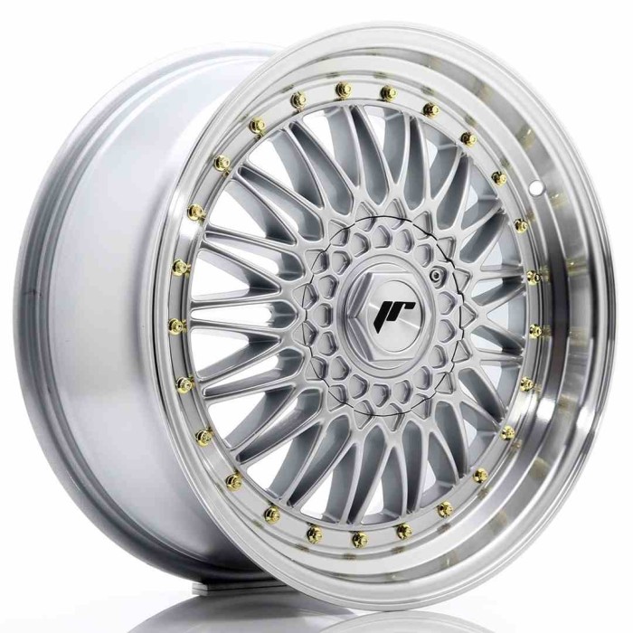 JR Wheels JR9 18x8 ET35 5x112/120 Silver w/Machined Lip (1)
