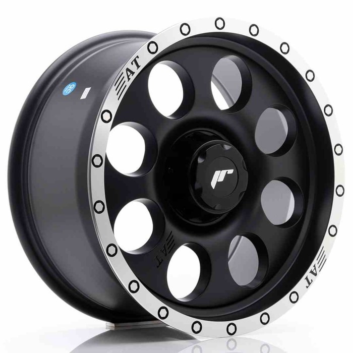 JR Wheels JRX4 17x8.5 ET20-35 BLANK Matt Black w/Machined Lip (1)