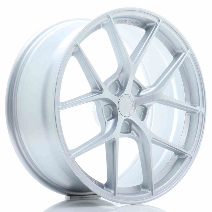JR Wheels SL01 19x8 ET20-40 5H BLANK Matt Silver (1)