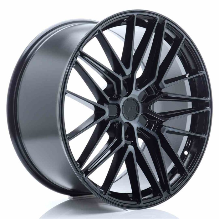 JR Wheels JR38 21x9,5 ET0-35 5H BLANK Black Brushed w/Tinted Face