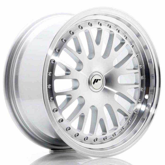 JR Wheels JR10 17x8 ET35 Blank Silver Machined Face