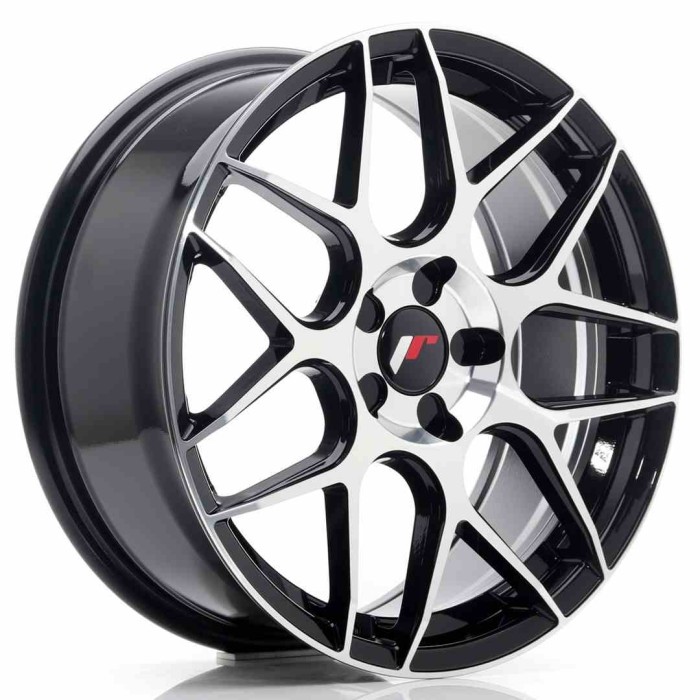 JR Wheels JR18 18x7,5 ET35-42 Blank 5H Black Machined