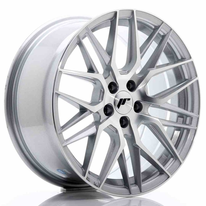 JR Wheels JR28 17x8 ET35 5x100 Silver Machined Face (2)