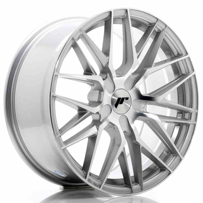 JR Wheels JR28 18x8,5 ET20-40 5H BLANK Silver Machined Face (2)