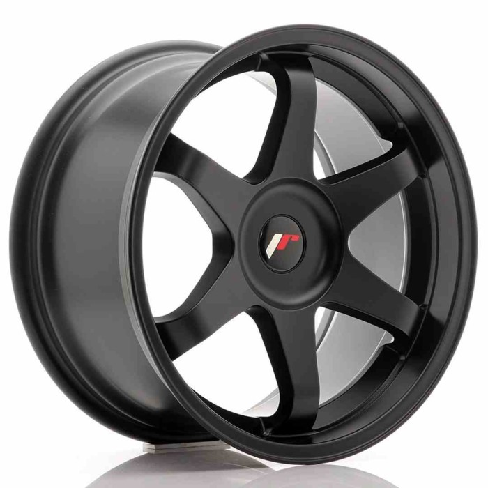 JR Wheels JR3 18x9 ET35-40 BLANK Matt Black (2)