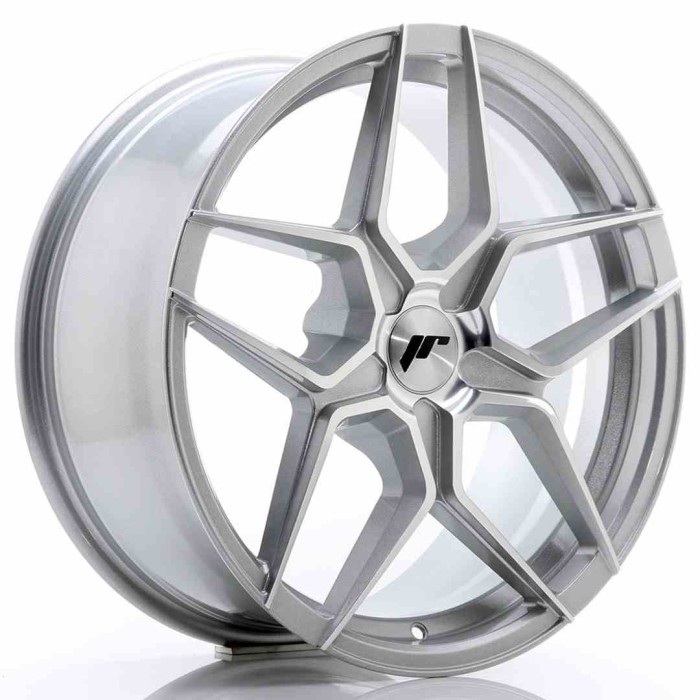 JR Wheels JR34 18x8 ET20-42 5H BLANK Silver Machined Face