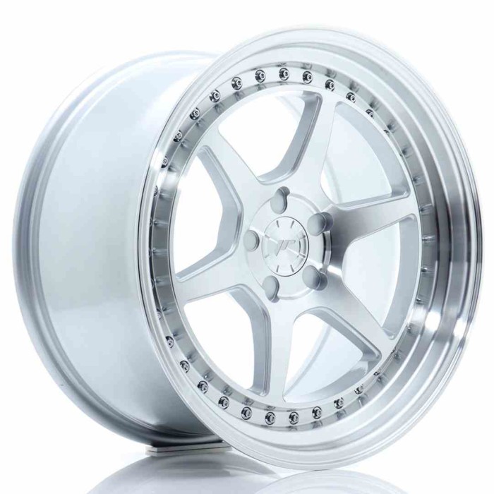JR Wheels JR43 18x9,5 ET15-35 5H BLANK Silver w/Machined Face (2)