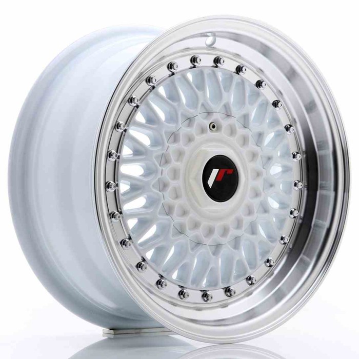 JR Wheels JR9 15x7 ET20 4x100/108 White w/Machined Lip (2)
