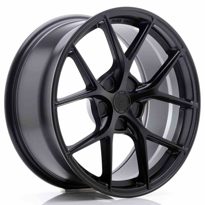 JR Wheels SL01 18x8 ET20-40 5H BLANK Matt Black (2)