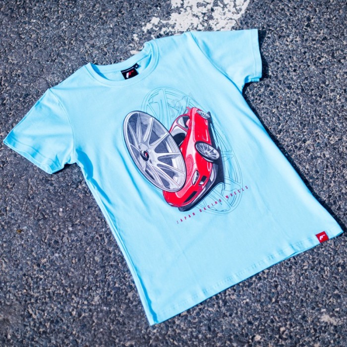 JR Men's T-Shirt JR-11 Car Turquoise Size XXL (2)