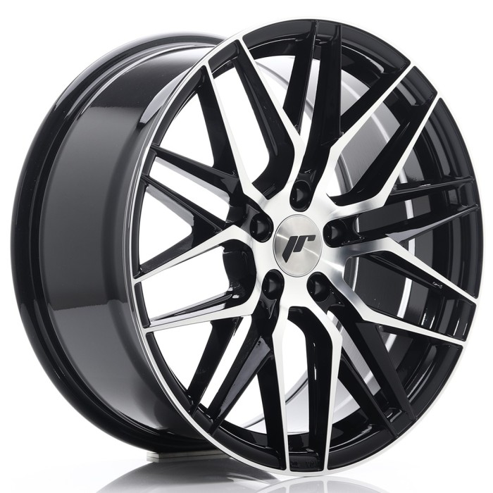 JR Wheels JR28 18x8,5 ET40 5x112 Gloss Black Machined Face (3)