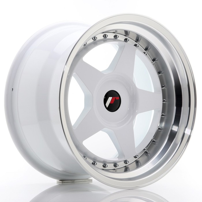 JR Wheels JR6 17x10 ET20 BLANK White w/Machined Lip (3)