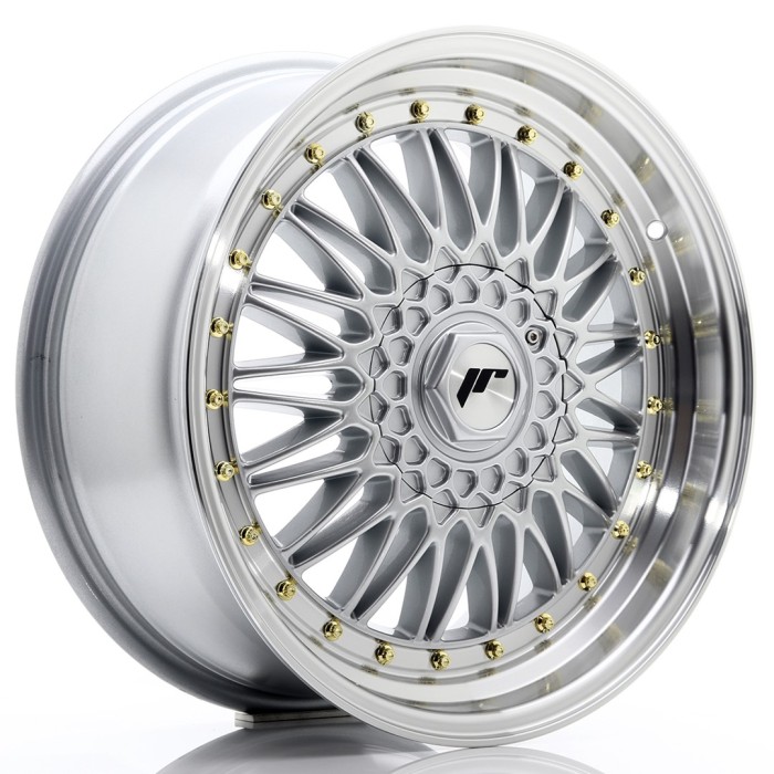 JR Wheels JR9 18x8 ET35 5x112/120 Silver w/Machined Lip (2)