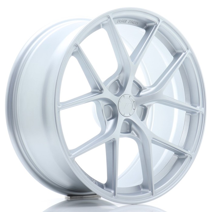 JR Wheels SL01 19x8 ET20-40 5H BLANK Matt Silver (3)