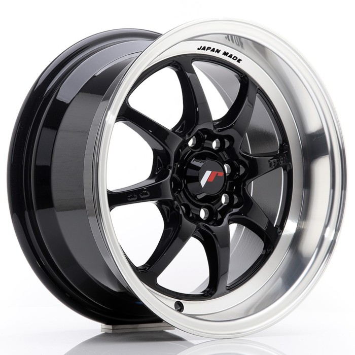 JR Wheels TF2 15x7,5 ET30 4x100/108 Gloss Black (3)
