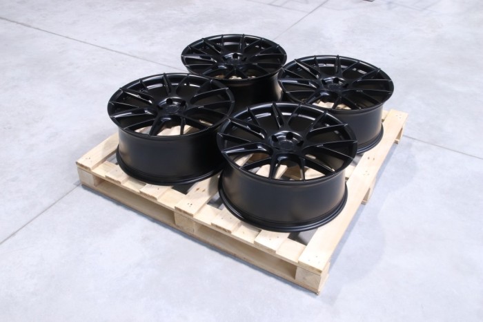 Set of JR42 20x9 ET28 5x108 Matt Black