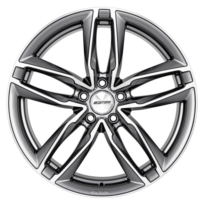 GMP ATOM LP 8X18 5X112 ET35/66.5 SZARY/POLER (2)