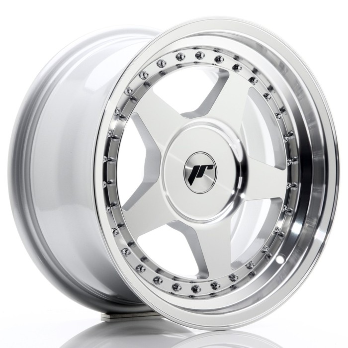 JR Wheels JR6 18x9 ET20-35 BLANK Silver Machined Face