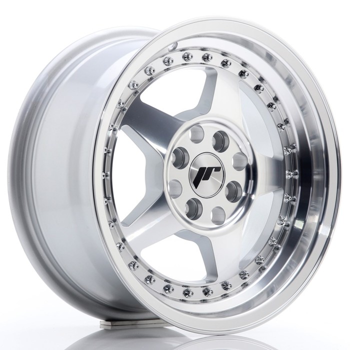 JR Wheels JR6 17x8 ET35 5x114/120 Silver Machined Face (1)