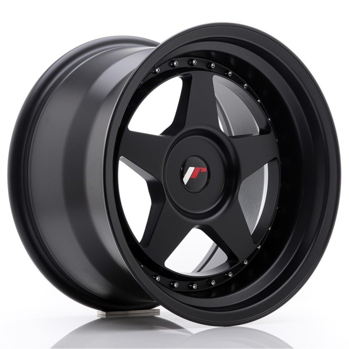 JR Wheels JR6 17x8 ET20-35 5H BLANK Matt Black (1)