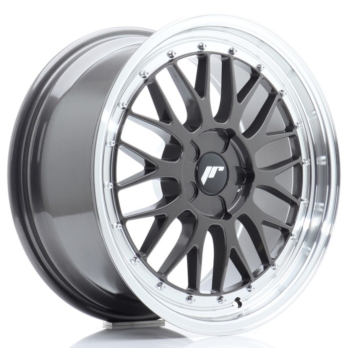 JR Wheels JR23 19x10 ET20-51 5H BLANK Hyper Gray w/Machined Lip (1)