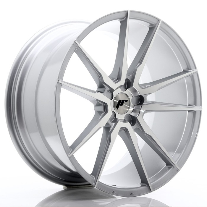 JR Wheels JR21 20x8 ET20-40 5H BLANK Silver Machined Face