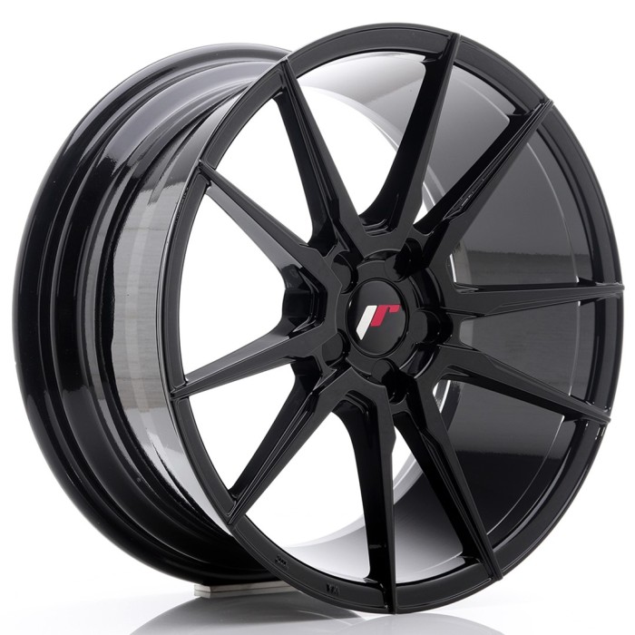 JR Wheels JR21 20x8 ET20-40 5H BLANK Glossy Black