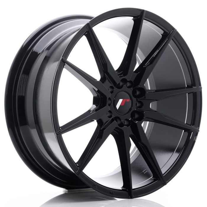 JR Wheels JR21 17x8 ET35 4x100/114 Gloss Black (1)
