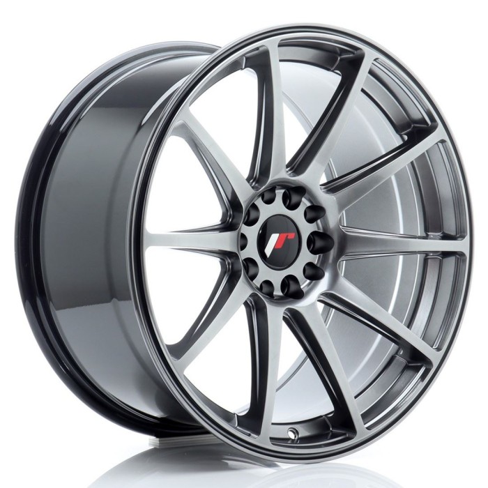 JR Wheels JR11 17x7 ET20-38 5H BLANK Hyper Black