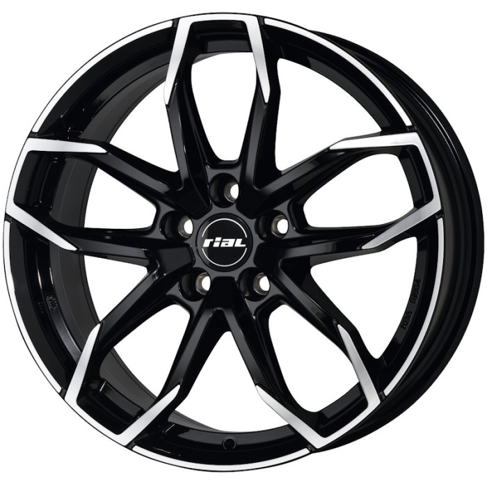 RIAL LUCCA 7.5X17 5X108 ET52.5/63.4 CZARNY/POLER