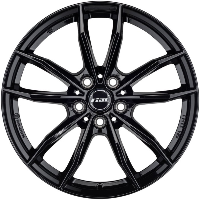 OBRĘCZ ALU RIAL X12 7.5X18 5X112 ET51/66.5 CZARNY