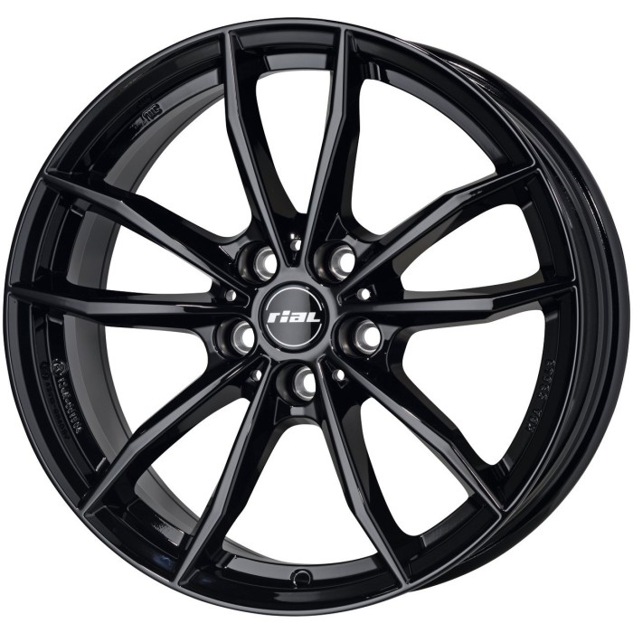 OBRĘCZ ALU RIAL X12 7.5X18 5X112 ET51/66.5 CZARNY
