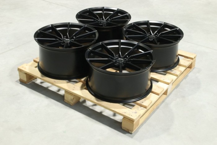 Set of SL02 20x9,5 ET34 + 20x10,5 ET35 5x112 Matt Black (1)