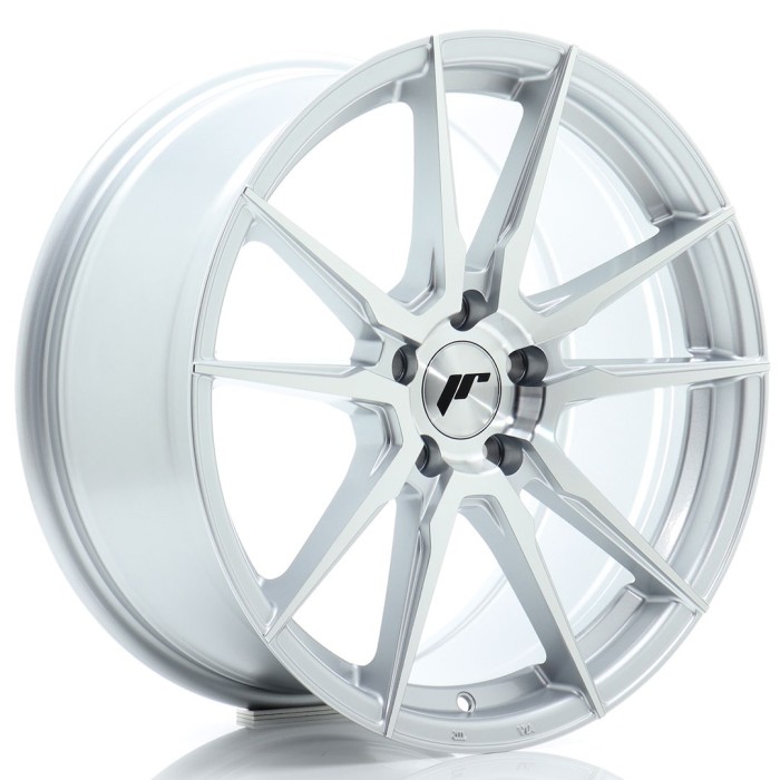 JR Wheels JR21 18x8 ET40 5x112 Silver Machined Face (1)