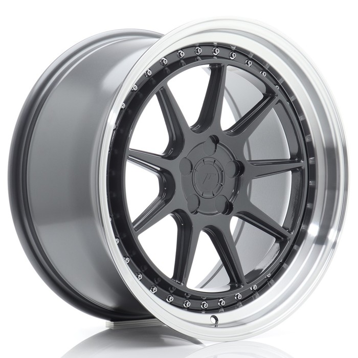 JR Wheels JR47 19x9,5 ET15-35 5H BLANK Hyper Gray w/Machined Lip (1)