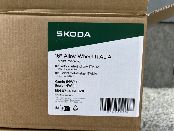 Oryginalne felgi 16 5x100 ET35 SKODA Kamiq Rapid Scala Slavia