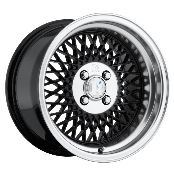 Klutch SL1 15x8,5 ET17 4x100 Gloss Black w/ Machined Lip (1)