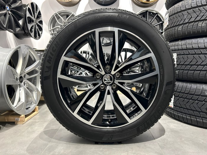 Oryginalne koła zimowe 19 5x112 ET45 VW Tiguan II III / Kodiaq / Seat Tarraco / Audi Q3 (5)