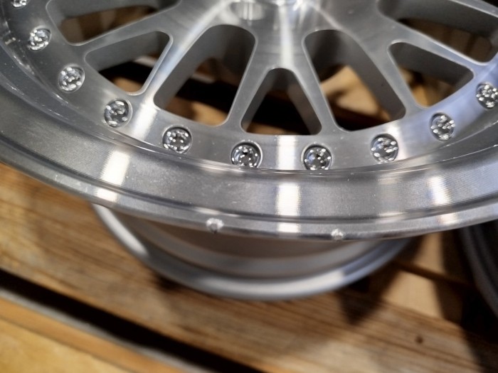 Set of JR10 15x8 ET20 + 15x9 ET0 4x108 Silver Machined Face (3)