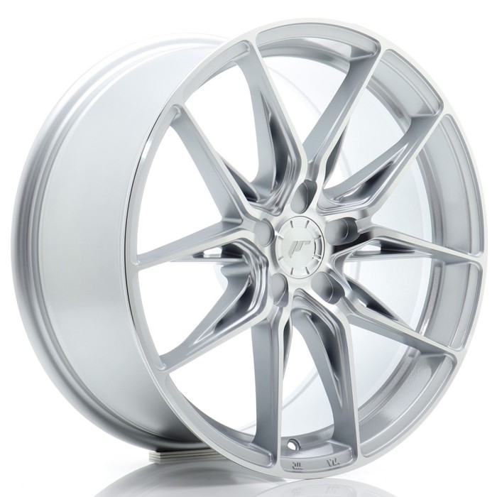 JR Wheels JR44 20x10 ET15-35 5H BLANK Silver w/ Machined Face (1)
